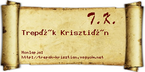 Trepák Krisztián névjegykártya