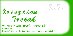 krisztian trepak business card